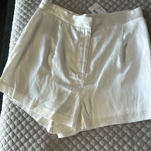 NWT INTERMIX Ivory Satin Eden Shorts